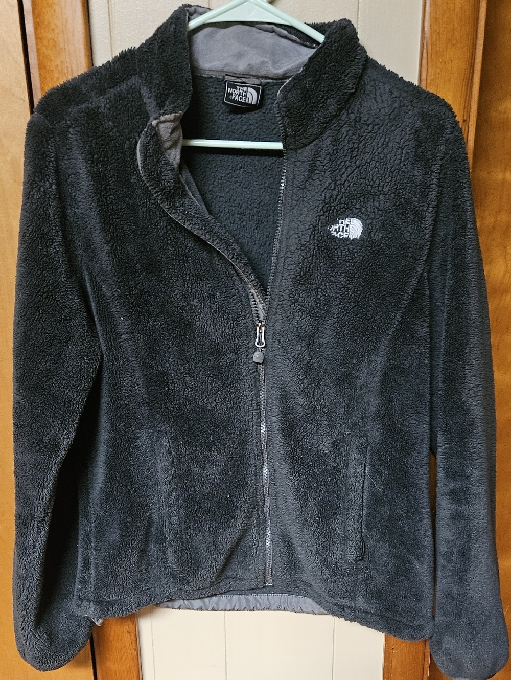 The North Face Black Fleece Jacket with Logo